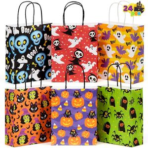 24 sacchetti di carta per Halloween con manici per bomboniere - Product Image 1
