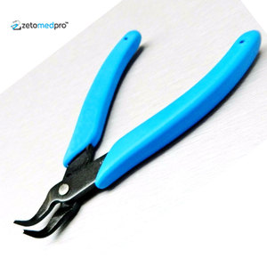 Pince à bec courbé ZETOMED PRO, marque de haute qualité, en acier inoxydable, pour la fabrication de bijoux, l'artisanat, l'assemblage, le travail du fil, le tressage - Product Image 5