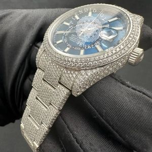 Reloj de Diamantes Splendid Gift de 28 mm con Caja Plateada, Esfera de Cristal de Zafiro, Movimiento Analógico de Cuarzo ETA, Reloj de Lujo para Hombre, Resistente al Agua hasta 10 m - Product Image 6