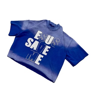 เสื้อยืดผ้าฝ้ายฟอกกรดแบบวินเทจสำหรับผู้ชายเสื้อยืดโอเวอร์ไซส์พิมพ์ลายทั้งตัว300gsm งาน OEM ตามสั่ง100% - Product Image 5