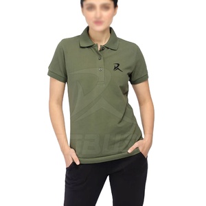 Camiseta de golf de alta calidad para mujer, logotipo personalizado, punto transpirable para Polo para deportes, ropa informal, venta al por mayor, diseño personalizado - Product Image 1
