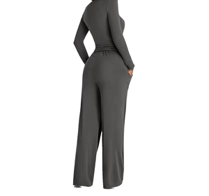 Ensemble de survêtement pour femme tendance et confortable, respirant et léger, avec cordon de serrage – Vente chaude - Product Image 3