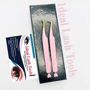 Pince à cils de précision anti-magnétique à pointe lisse, outil professionnel pour l'application d'extensions de cils en volume - Product Image 3