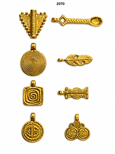 Al por mayor: Cuentas de oro antiguas, mezcla de cuentas/dijes, colgantes vintage, cuentas sueltas para la fabricación de pulseras, collares y joyería, paquete a granel MWB - Product Image 1