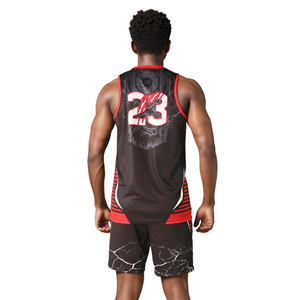 Uniforme de Baloncesto Sublimado, Conjunto de Baloncesto Sublimado Personalizado de Malla Retro, Ropa Deportiva Profesional para Hombre, Uniformes de Baloncesto - Product Image 3