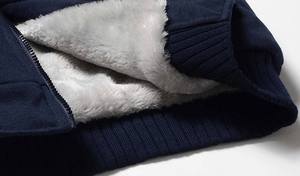 Men's 100% Polyester Winter Pullover <b>Sherpa</b> Lining Hoodie 320 Gsm High Quality Custom Design Plus Size Stylish Hoodies for Men's - Product Image 5