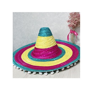 หมวกฟางปักลายเม็กซิกันชุดปักลาย-Cinco de Mayo สำหรับงานปาร์ตี้เทศกาลร้านอาหารหมวก - Product Image 2