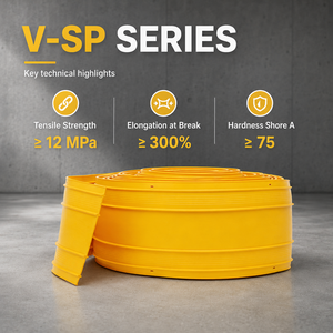 Alkali Resistant <b>Waterproofing</b> <b>Material</b> Sofuco Model V SP Type PVC Waterstop For Groundwater Concrete Structures - Product Image 1