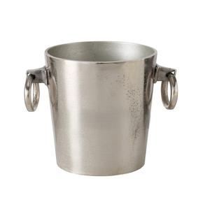 Refroidisseur à vin en aluminium moulé de luxe avec poignée, accessoires pour la maison, les hôtels et les bars, finition argentée, refroidisseurs à champagne et à bière - Product Image 1