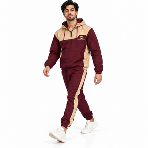 Hot Sale <b>Men</b> Casual Windbreaker <b>Suit</b> High Quality Customized Color Solid Fleece Nylon/Cotton <b>Waterproof</b> Hooded Quick Dry Regular - Product Image 2