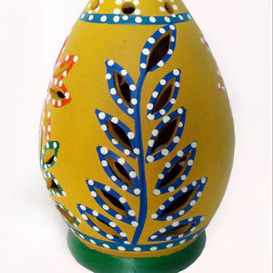 Lámpara/Linterna Decorativa Art Deco Hecha a Mano con Arcilla Natural para Decoración del Hogar, Bodas, Regreso a Clases, Ecológica - Product Image 1