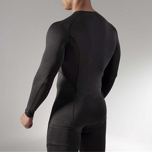 Quick Dry Breathable Eco-Friendly Spandex/Polyester 240g Top Baseline Athletic Shapewear Mens <b>Compression</b> <b>Shirts</b> Short Sleeve - Product Image 4