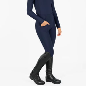 Pantalons d'équitation en tissu extensible doux pour enfants et femmes, confortables pour les concours et l'entraînement, pantalons d'équitation pour enfants OEM - Product Image 1