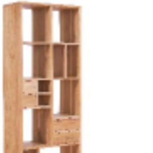 Étagère à livres en bois de teck massif de style minimaliste pour le salon et la décoration de la maison - Product Image 6