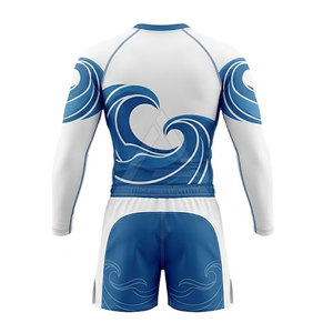 Conjunto Premium de Rashguard y Pantalones Cortos para MMA, Ropa Deportiva de Diseño Personalizado con Tela Flexible para Entrenamiento, Gimnasio y Actividades Físicas - Product Image 2