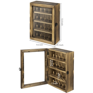 Mypift เคสใสสำหรับจัดแสดงติดผนัง4ชั้นแบบชนบทแผงใสสำหรับตกแต่งบ้านผู้ขายอุปกรณ์จัดแสดงเครื่องประดับชั้นนำ - Product Image 2