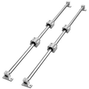 Kit di movimento lineare SFC16 da 1000 mm per CNC, include 2 guide da 39,4 pollici, 4 blocchi di carrello SC16, 4 staffe di supporto - Product Image 5