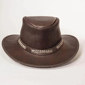 Chapeau en cuir de cowboy de haute qualité, design personnalisé, décontracté, pour homme adulte, toutes saisons, broderie 3D, couleurs personnalisées - Product Image 4