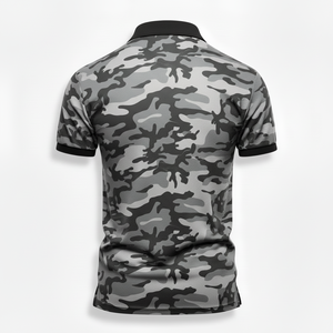 เสื้อโปโลผู้ชายผ้าโพลีเอสเตอร์ 100% แห้งเร็ว พิมพ์ลายแบบซับลิเมชั่นเต็มตัว เสื้อกอล์ฟ ราคาขายส่ง เสื้อคอปก ใส่ลำลอง - Product Image 5