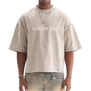 Camisetas Personalizadas para Hombre de Primera Calidad, 100% Algodón, 300gsm, con Bordado y Servicio OEM - Product Image 1