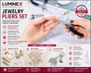LUMINEX IMPEX <b>Long</b> <b>Nose</b> Stainless Steel Lightweight Jewelry Making Pliers for Bracelet Making DIY Polishing with Smooth Work - Product Image 4