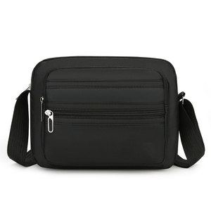 Sac bandoulière décontracté pour homme, nouveau modèle, en PU, avec logo personnalisé, multi-compartiments et fermeture éclair, idéal pour les affaires - Product Image 5