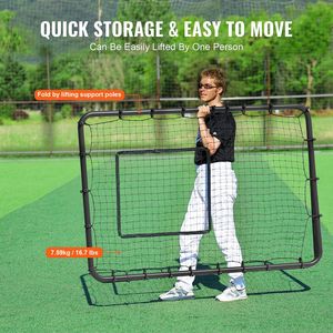 Rete di Rimbalzo per Baseball e Softball 4 X 6 Piedi, Attrezzatura di Allenamento per Lancio e Difesa - Product Image 6