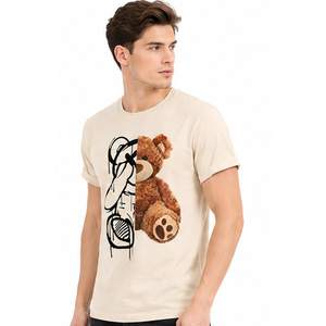 T-shirts en coton pour hommes de haute qualité, imprimés sur mesure, doux et confortables, vêtements décontractés, fournisseur OEM ODM, t-shirt en coton pour hommes sur mesure - Product Image 1