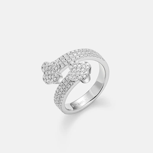 Bague unisexe de luxe en argent avec moissanite 0,5 carat sertie à griffes pour mariage et fiançailles - Product Image 2