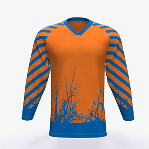 Camisetas y Tops Sublimados con Logotipo de Equipo Personalizado al por Mayor, Jersey de Hockey sobre Hielo para Adultos - Product Image 1