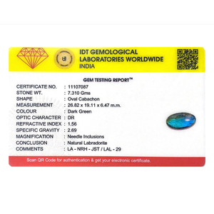 Premium 12.25 Carat Labradorite Oval Cut Loose Gemstone for Fine Jewelry - Product Image 4