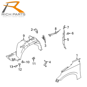 PIEZAS DE CARROCERÍA para NISSAN SENTRA F3101-6LBMB GUARDABARROS IZQUIERDO, PROVEEDOR DE PIEZAS DE REPUESTO, HECHO EN TAIWÁN - Product Image 2