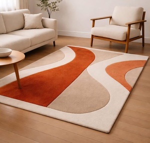 Alfombra de Lana de Lujo Personalizada para Sala de Estar, Alfombra de Área Hecha a Mano, Venta al Por Mayor de Fábrica - Product Image 3