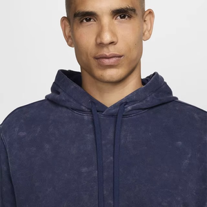 Sudadera con Capucha Azul Marino para Hombre, de la Mejor Calidad, 100% Algodón, Teñida, Color Sólido, Estilo Casual Hip Hop, Resistente al Viento, 220g, Venta al Por Mayor - Product Image 4