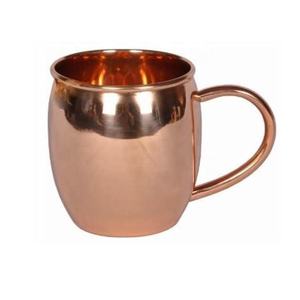 Mule de Moscou martelée tasse d'ours en cuivre avec poignée en laiton tasses d'ours en cuivre poli accessoires de chariot de barre de cuivre frais - Product Image 3