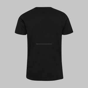T-shirts en coton épais pour hommes, grande taille, personnalisables avec logo, écologiques, respirants, 180g, style streetwear, coupe classique, vente en gros - Product Image 4