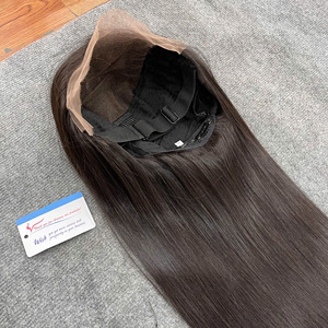 Venta al por mayor de pelucas de cabello vietnamita súper doblemente trenzado de 26 pulgadas, cabello liso natural de Vietnam, directamente de fábrica de pelucas en Vietnam, para mujeres negras. - Product Image 1