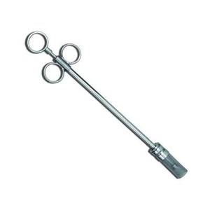 Pistola de Bolus Veterinaria Reutilizable de Acero Inoxidable 304, Segura y Confiable, con Mango de 3 Anillos, Dispensador de Píldoras con Cabeza de Goma para Ganado - Product Image 5