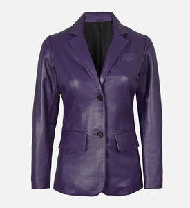 Blazer de Cuero Negro Holgado y Extra Grande para Mujer, Primavera 2026, Chaqueta de Cuero Genuino, Ropa Urbana Femenina - Product Image 6