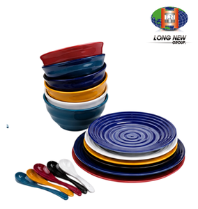 Ensemble de vaisselle en plastique PET personnalisé LONGNEW |   Assiettes, bols, tasses et cuillères de service de qualité alimentaire - Product Image 2
