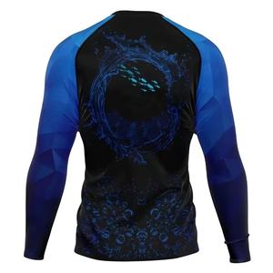 Rashguard de natation et de surf unisexe de qualité supérieure, imprimé sur mesure, manches longues, respirant, en polyester, antibactérien - Product Image 4