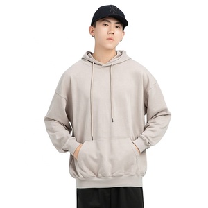 Sudadera con capucha para hombre, con cordón, liso, con bolsillo canguro - Product Image 2