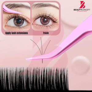 Meilleur produit : Pinces à cils roses fraise mignonnes en acier inoxydable, haute précision, pour extensions de cils volume - Product Image 4