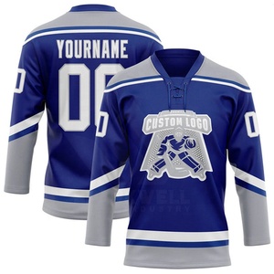 Jersey de Hockey sobre Hielo Personalizado para Hombre, Sublimado, Cuello en V, Absorbente de Humedad, 280g, Poliéster, Manga Tres Cuartos, Corte Regular para Adulto, 3D - Product Image 6