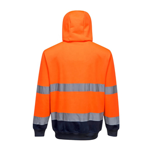 เสื้อฮู้ดสะท้อนแสงสีส้มแบบกำหนดเอง PUFFIN SPORTS รับผลิตแบบ OEM ODM เสื้อแจ็คเก็ตนิรภัยสำหรับทำงานกลางแจ้งแบบ unisex พร้อมแถบสะท้อนแสงสำหรับใช้งานกลางแจ้ง - Product Image 6