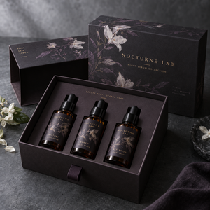 กล่องบรรจุภัณฑ์แบบลิ้นชักสำหรับคอลเลคชั่นเซรั่มกลางคืน NOCTURNE รุ่นพิเศษ - Product Image 1