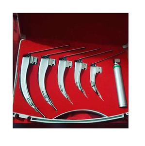 Ensemble de laryngoscope vétérinaire Macintosh en acier inoxydable, 4 lames, lumière LED blanche, alimentation manuelle, MADRIQ CE - Product Image 3