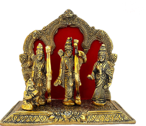 Good Quality New Design Brass Ram Darbar Idol for Diwali Durable Metal Sculpture For Dily pooja from India - Product Image 2