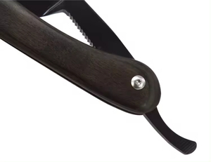 Rasoir droit jetable à manche en plastique, lame en acier inoxydable à bord simple, outil de rasage manuel léger pour hommes, usage professionnel - Product Image 5
