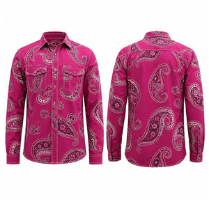 Custom Logo Western <b>Welding</b> <b>Shirt</b> Men FR Flame Resistant Long Sleeve Workwear OEM Heavy Duty Cotton Twill Rip-Stop Breathable - Product Image 1